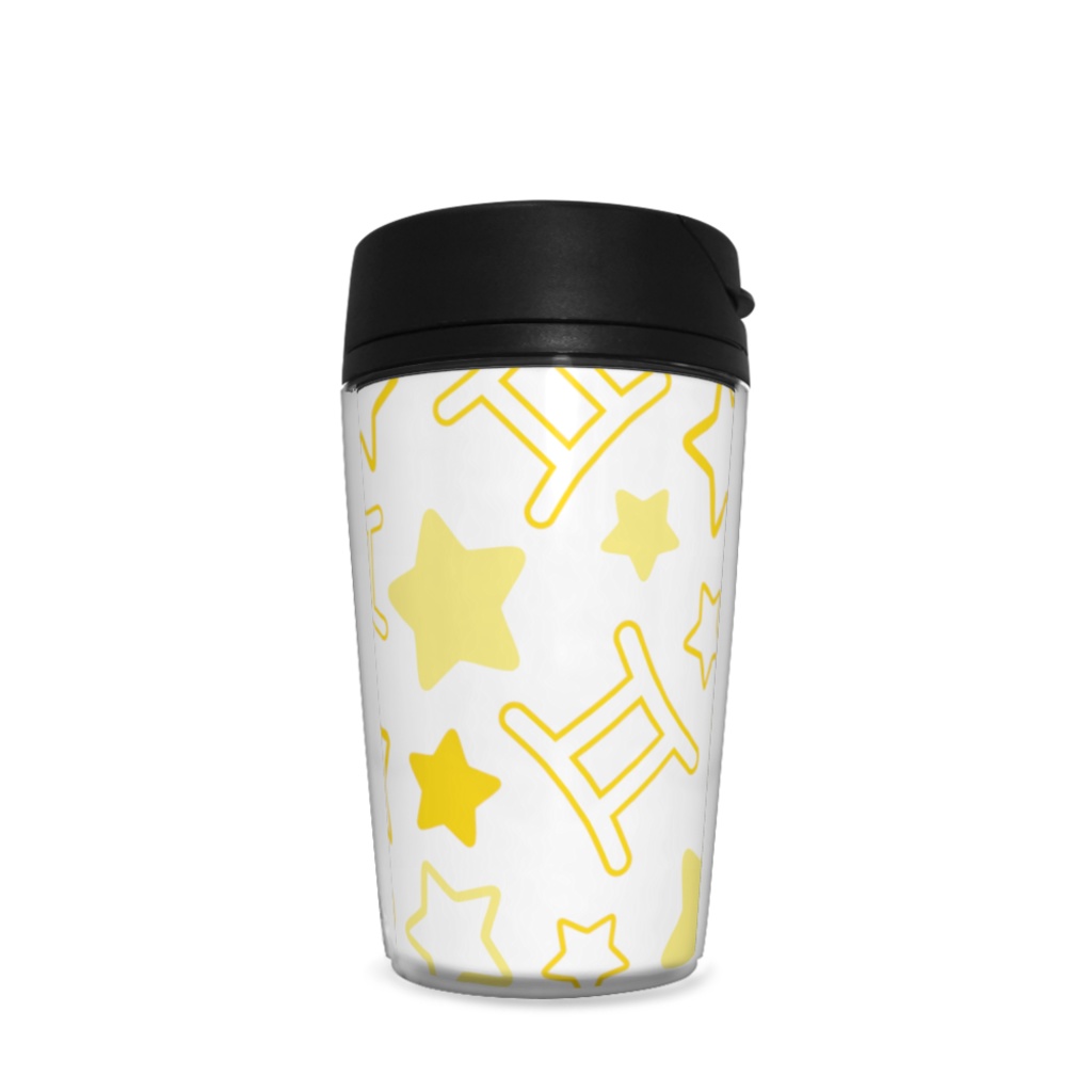 黄色のふたご座のタンブラー
