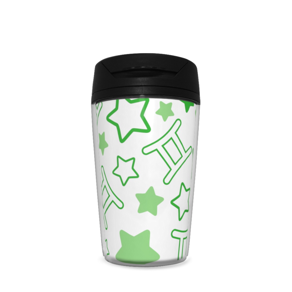 緑色のふたご座のタンブラー