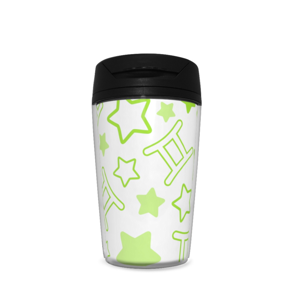 黄緑色のふたご座のタンブラー