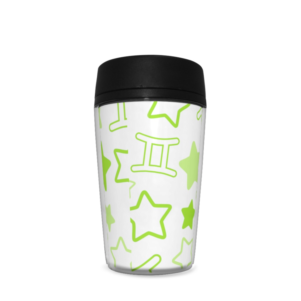 黄緑色のふたご座のタンブラー