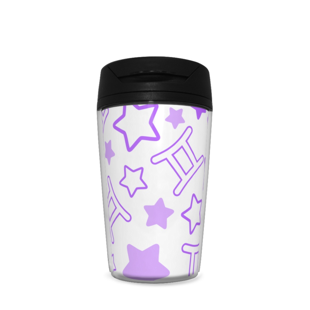 紫色のふたご座のタンブラー