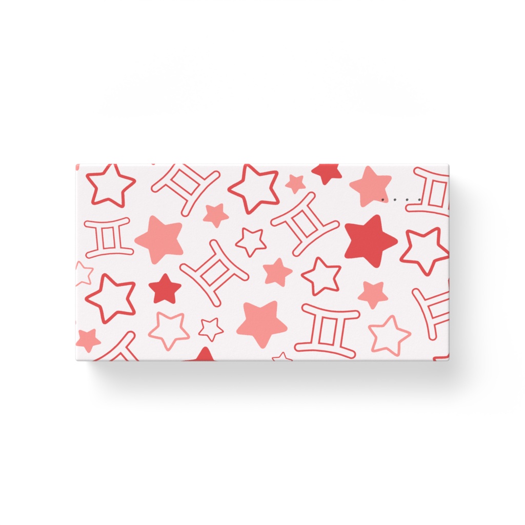 赤色のふたご座のモバイルバッテリー