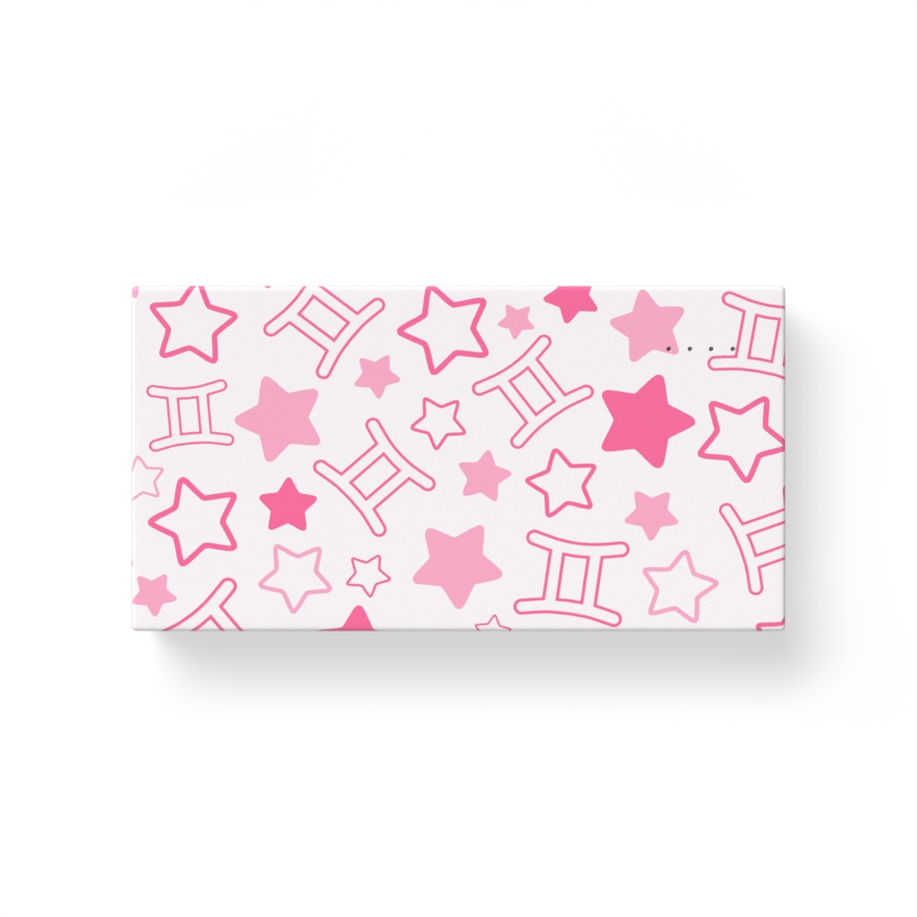 ピンク色のふたご座のモバイルバッテリー