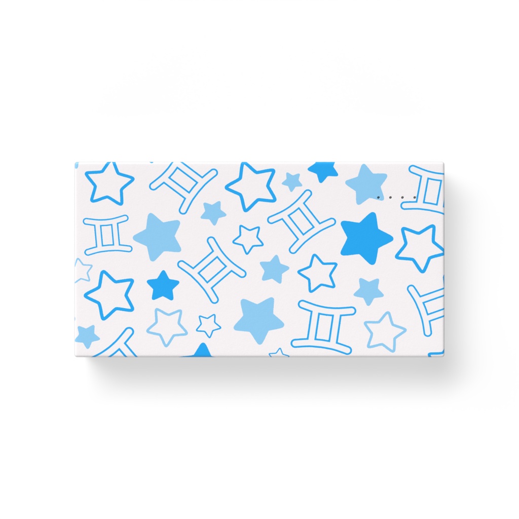 青色のふたご座のモバイルバッテリー