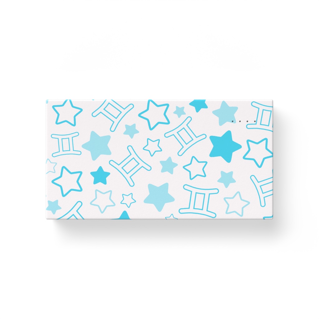 水色のふたご座のモバイルバッテリー