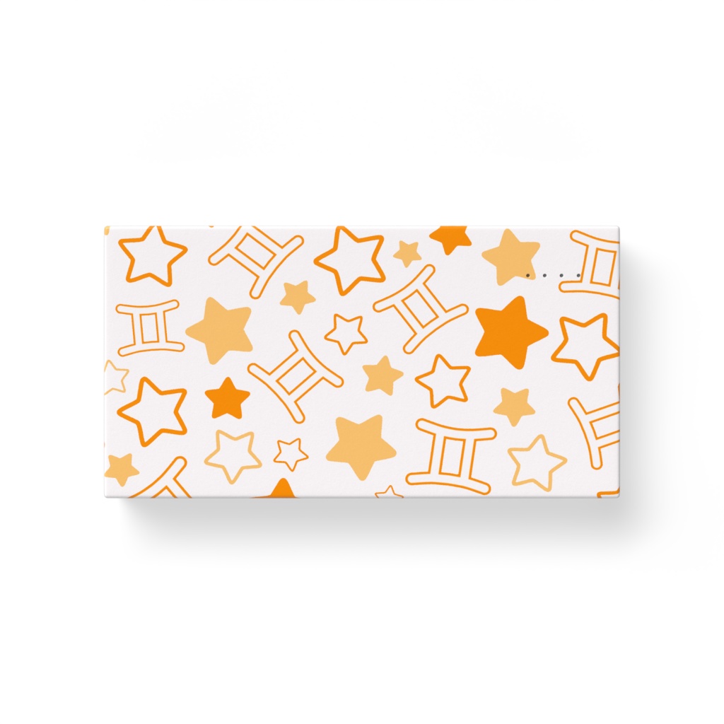 オレンジ色のふたご座のモバイルバッテリー