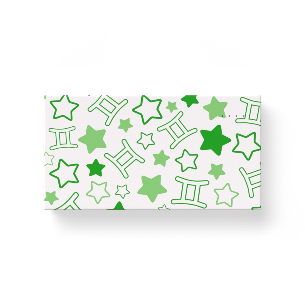 緑色のふたご座のモバイルバッテリー