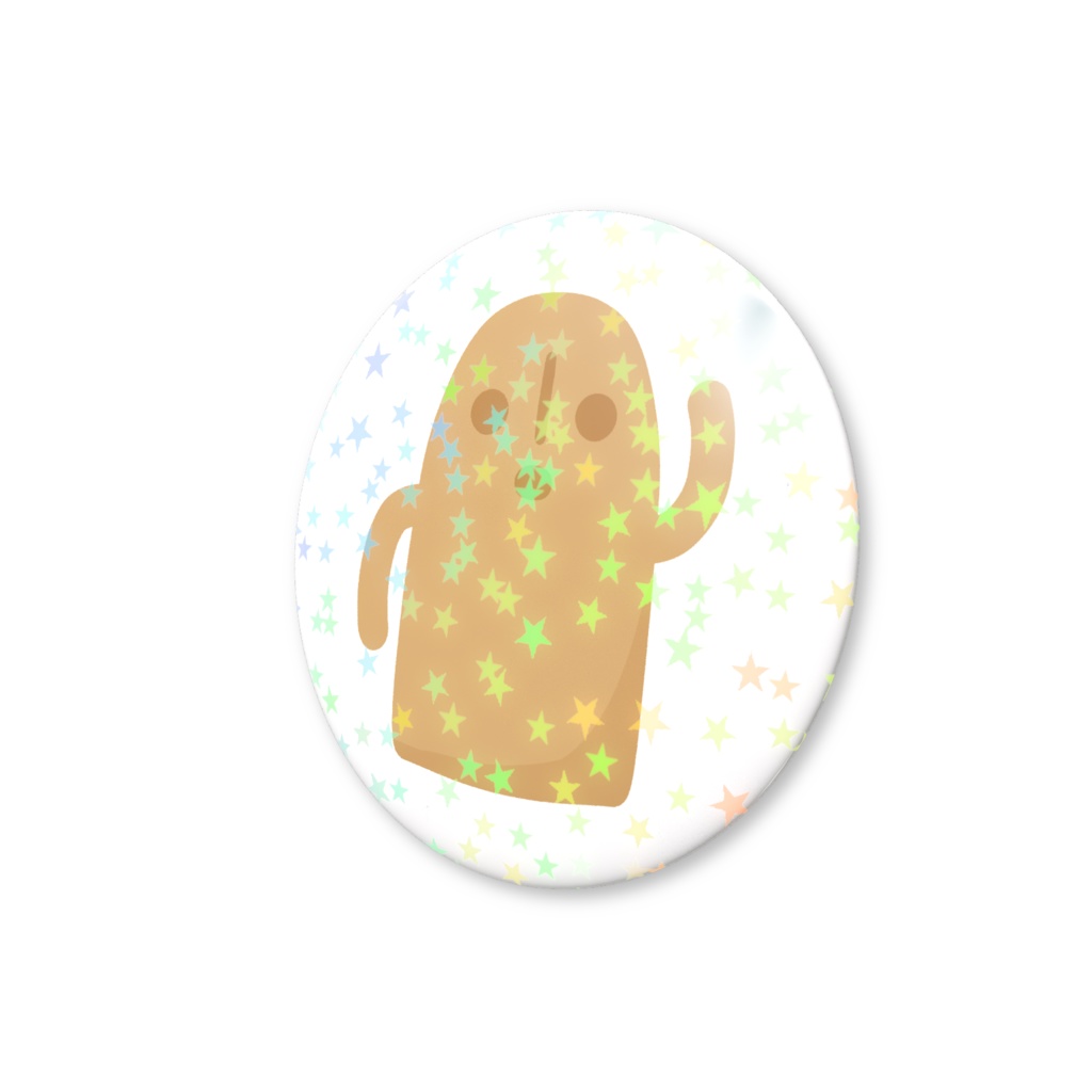 ハニワのホログラム缶バッジ