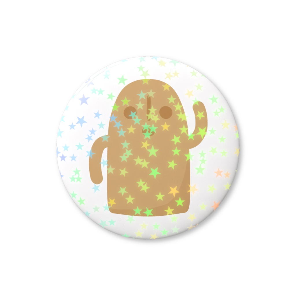 ハニワのホログラム缶バッジ