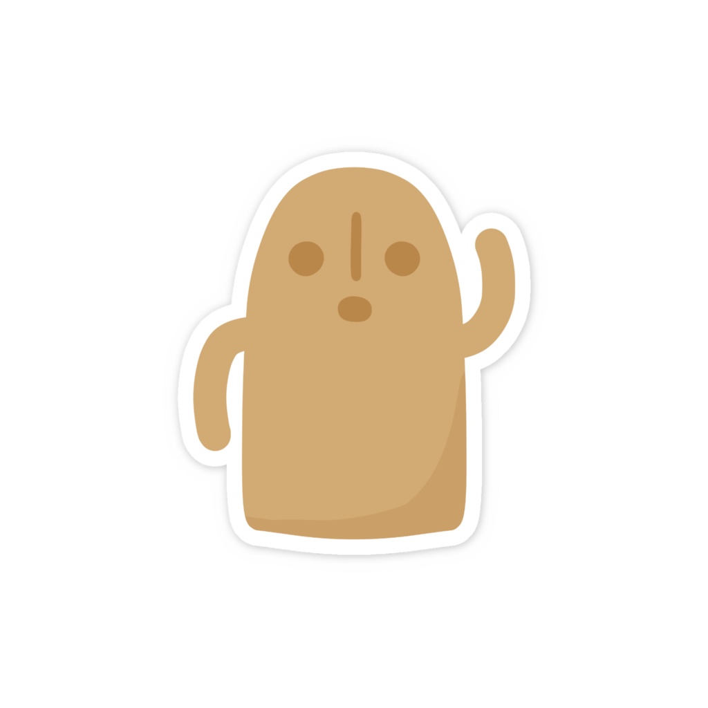 ハニワのスマホステッカー