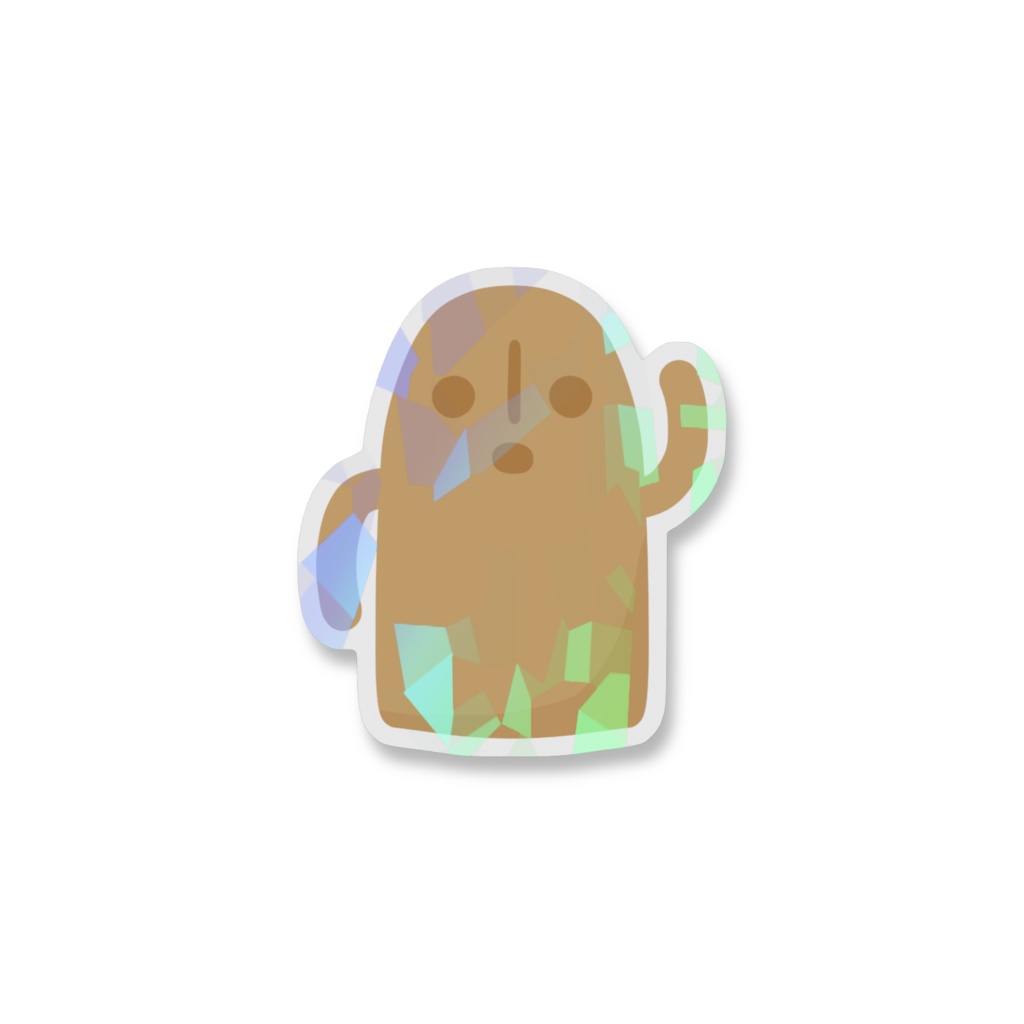 ハニワのホログラムスマホステッカー