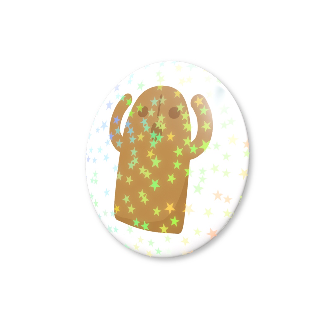 ハニワのホログラム缶バッジ