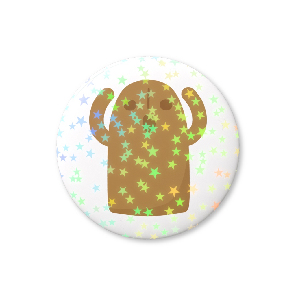 ハニワのホログラム缶バッジ