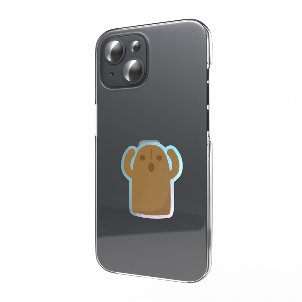 ハニワのオーロラスマホステッカー