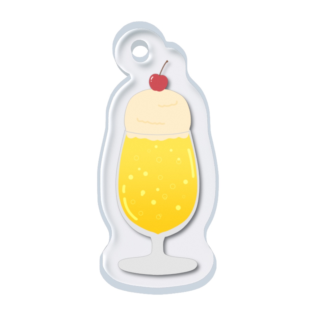 しゅわしゅわ黄色クリームソーダめじるしチャーム