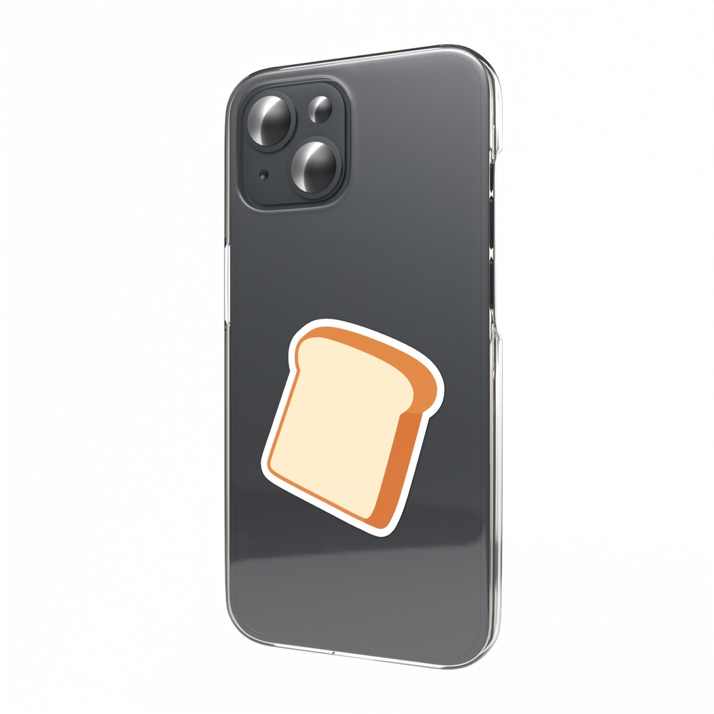朝のふかふか食パンスマホステッカー