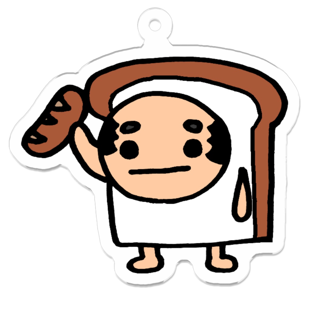 微温湯アクリルキーホルダー「ミニ伊能パン」