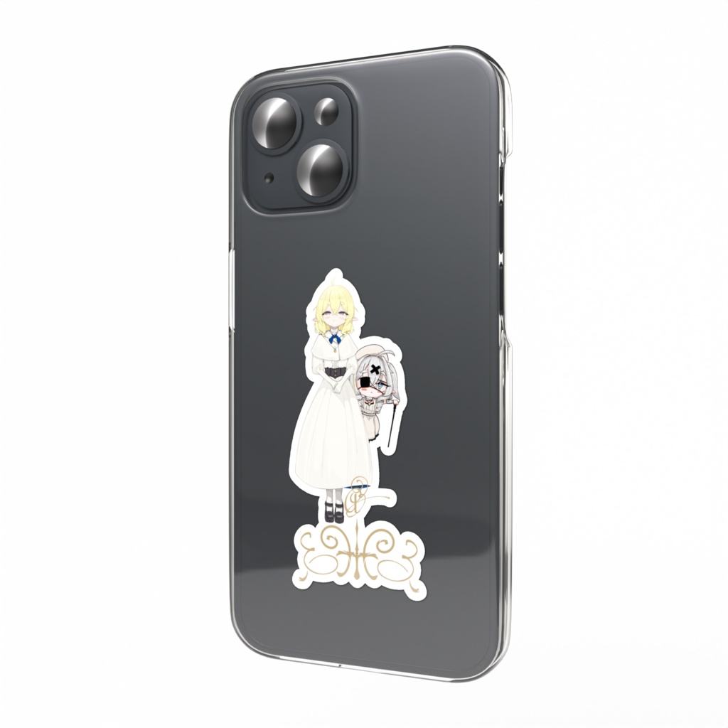 ZA.GOSICK＆DOLLグッズ　「ざわ＆あめやちゃん」スマホステッカー