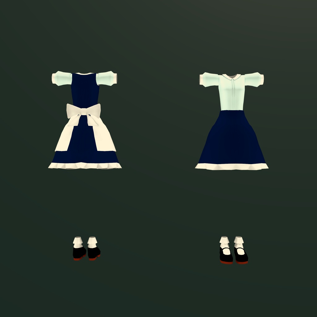 【無料】NIWAちゃん対応 メイド風衣装
