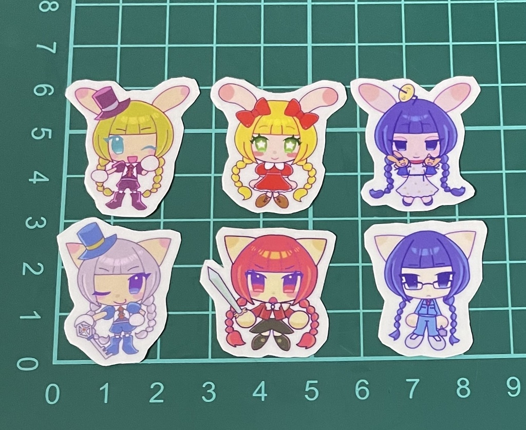 ミミニャミクリアシール(6枚セット)