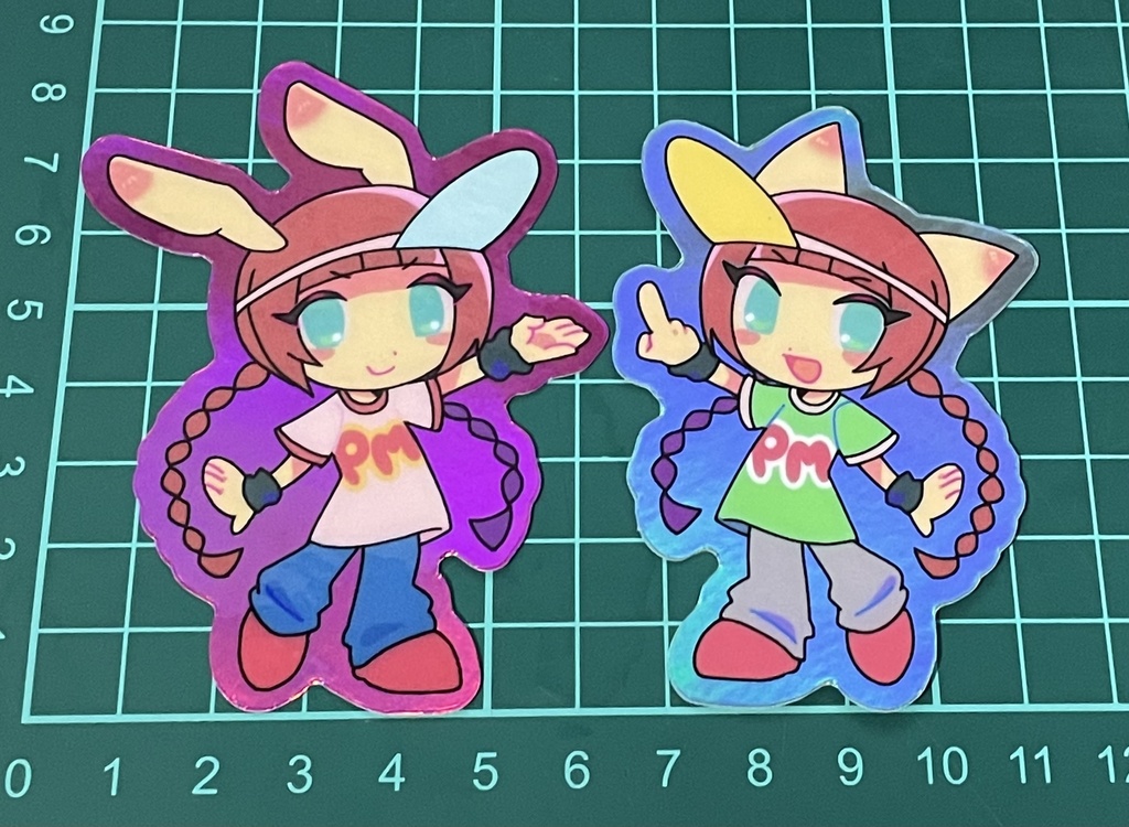 ミミニャミキラキラシール(2枚セット)