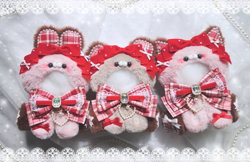 Fluffy Bunny & Bear & Cat 🎀✨