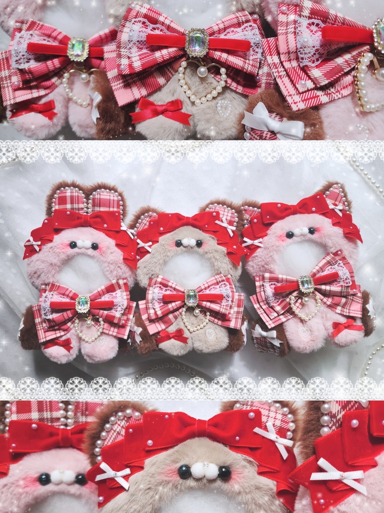 Fluffy Bunny & Bear & Cat 🎀✨