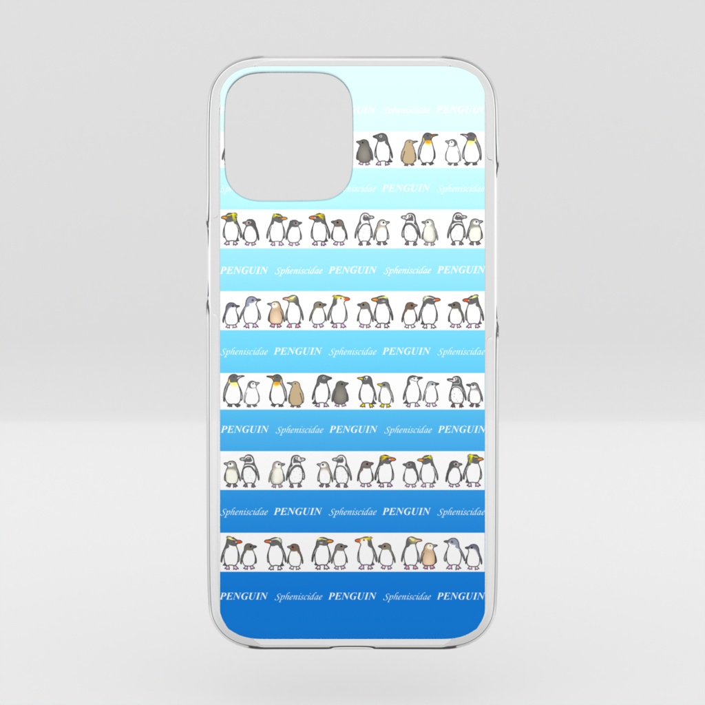 ペンギン大集合iPhoneケース