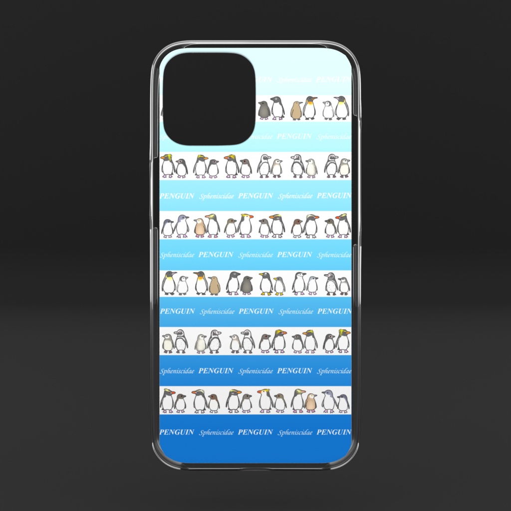 ペンギン大集合iPhoneケース