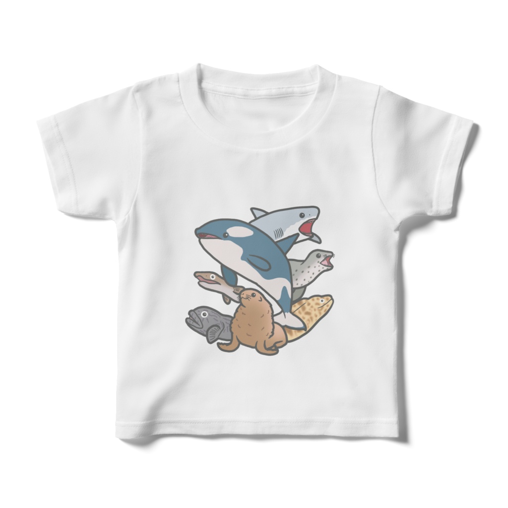 海のギャングたち(もっとデフォルメ)　キッズTシャツ