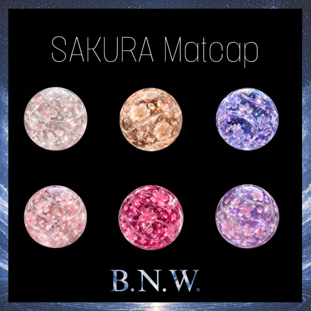 【VRChat】桜モチーフMatcap50種【一部無料】
