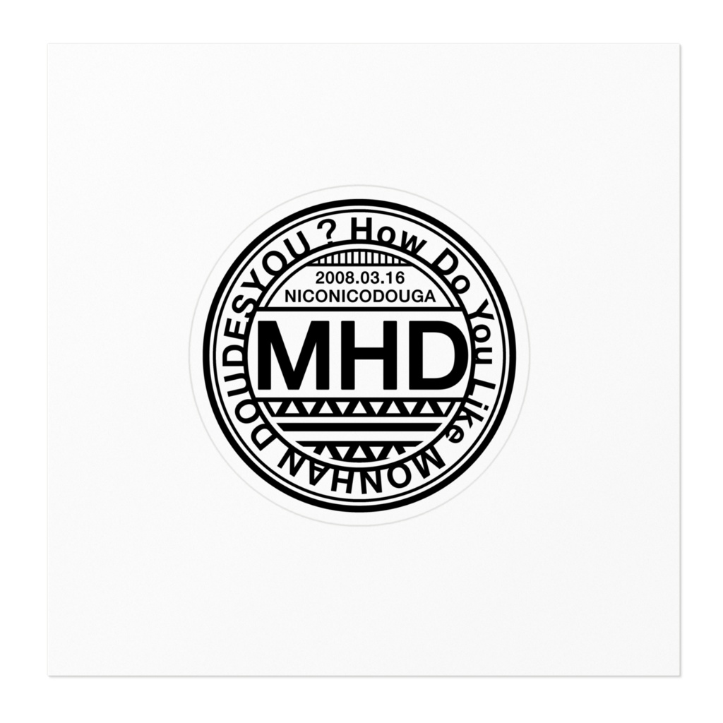 オリジナルロゴ丸型ステッカー【非公式】