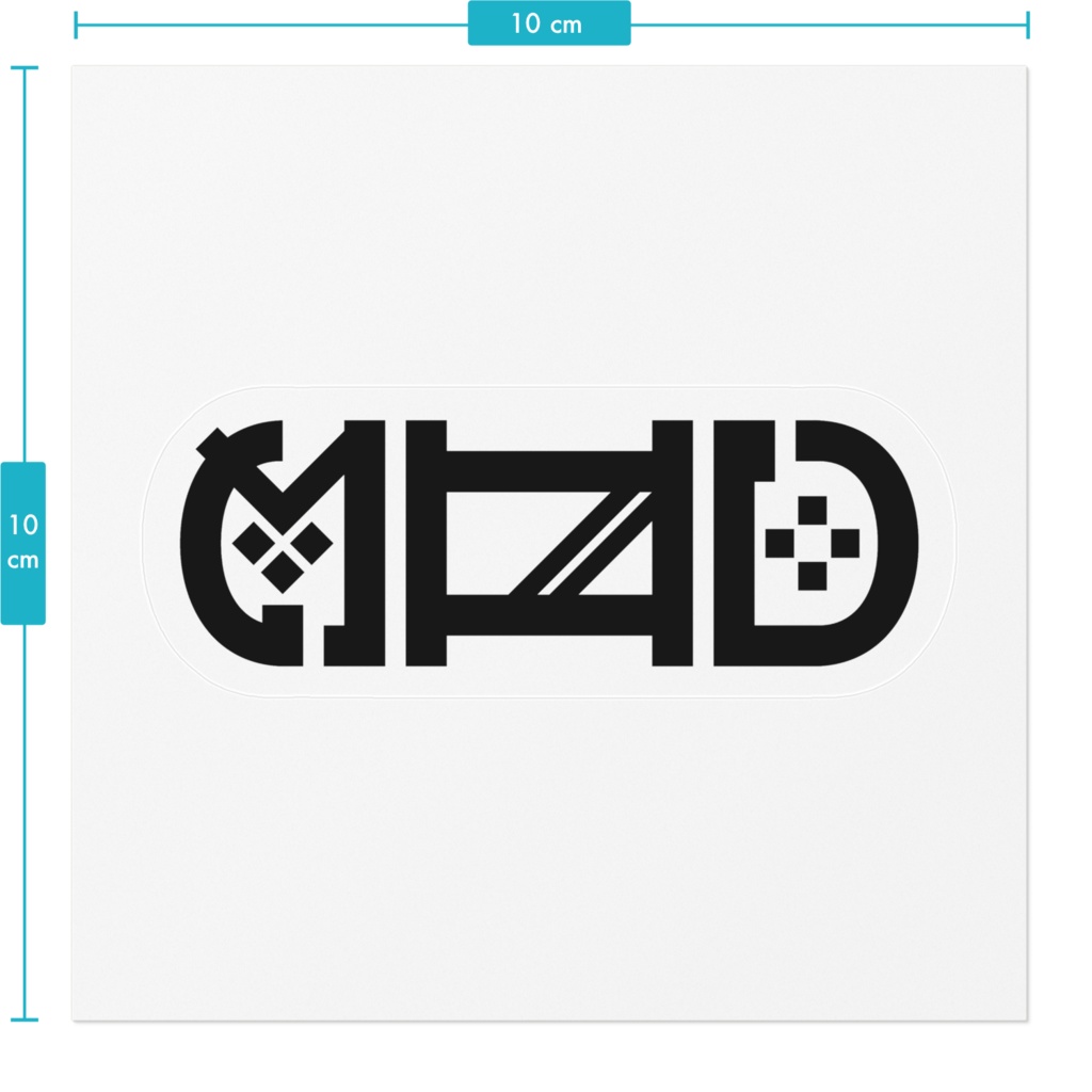 ゲーム機器風ロゴステッカー【非公式】