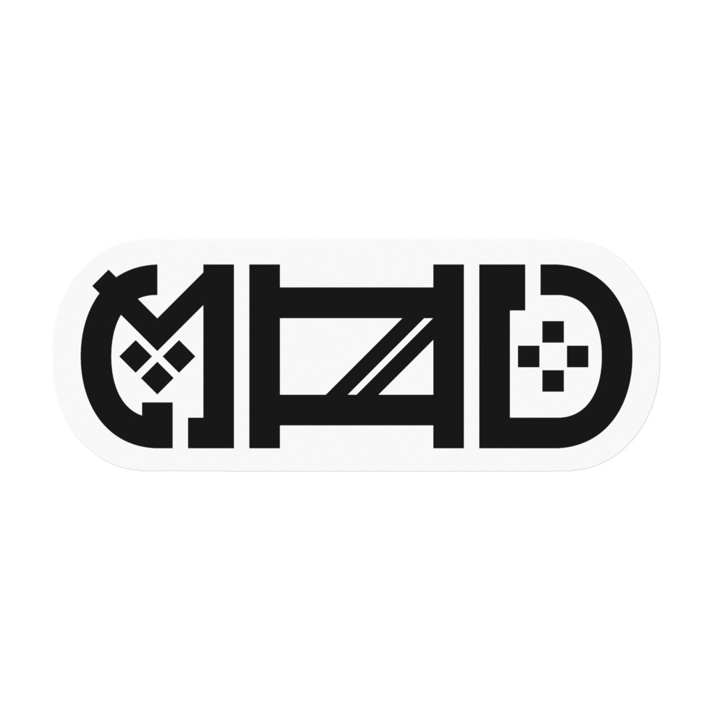 ゲーム機器風ロゴステッカー【非公式】