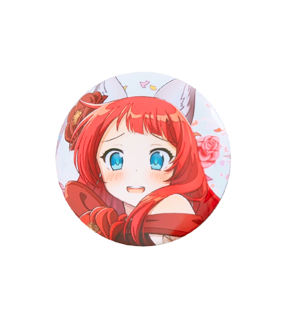【販売終了】１周年記念缶バッジ（表情③）