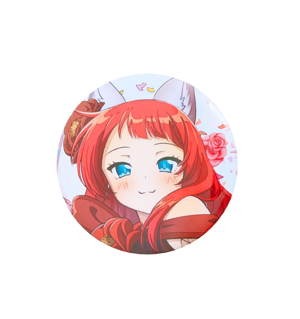 【販売終了】１周年記念缶バッジ（表情②）
