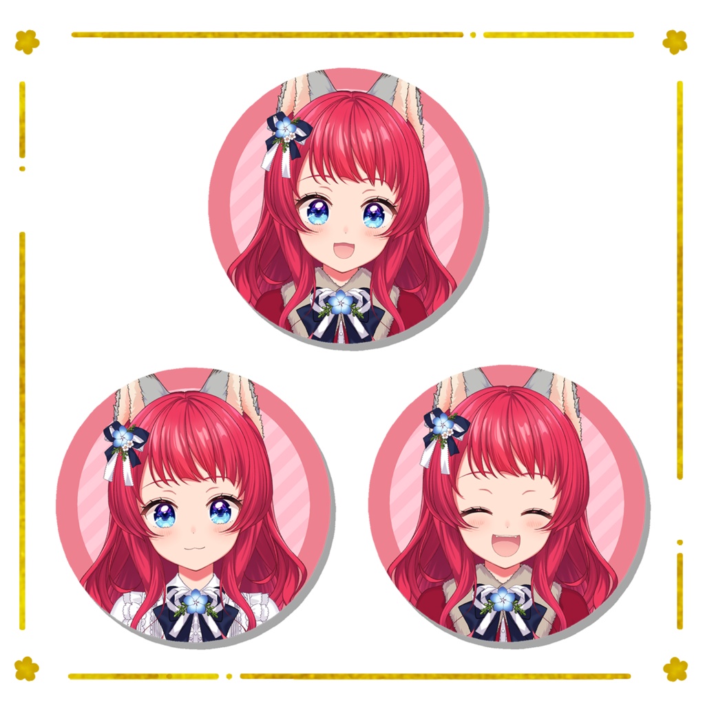缶バッジセット ～通常衣装～（3個入り）