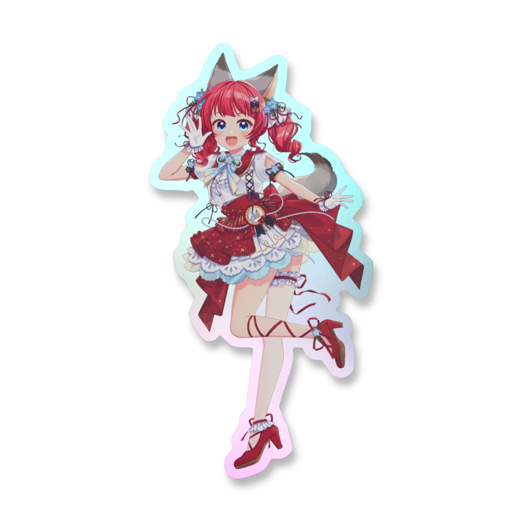 オーロラスマホステッカー 5周年ver.