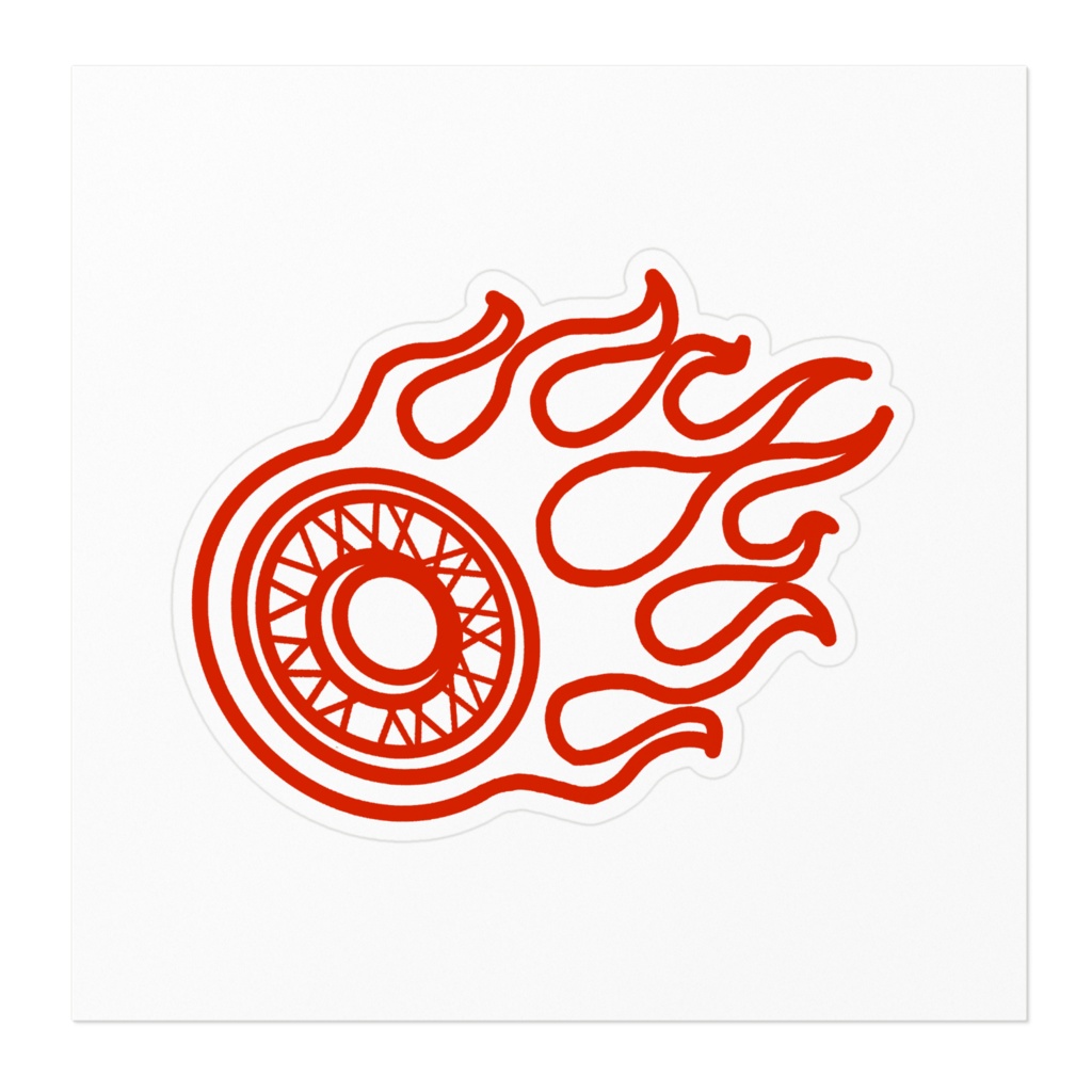 88フレイムスロゴステッカー小