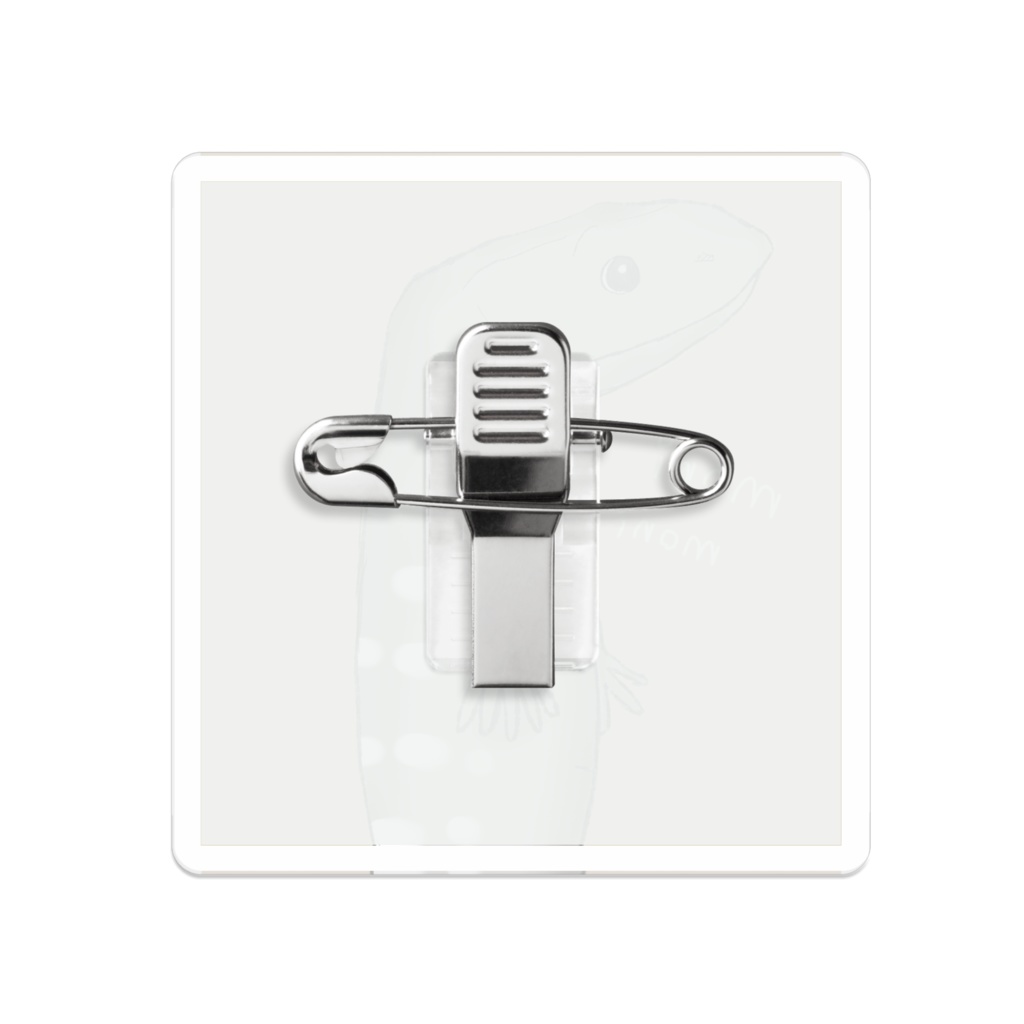 サバンナモニター もにもにアクリルバッヂ