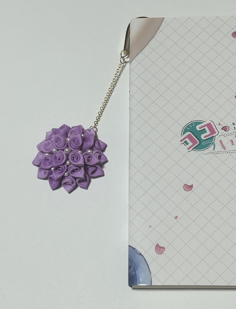 つまみ細工 ブックマーカー ＃1