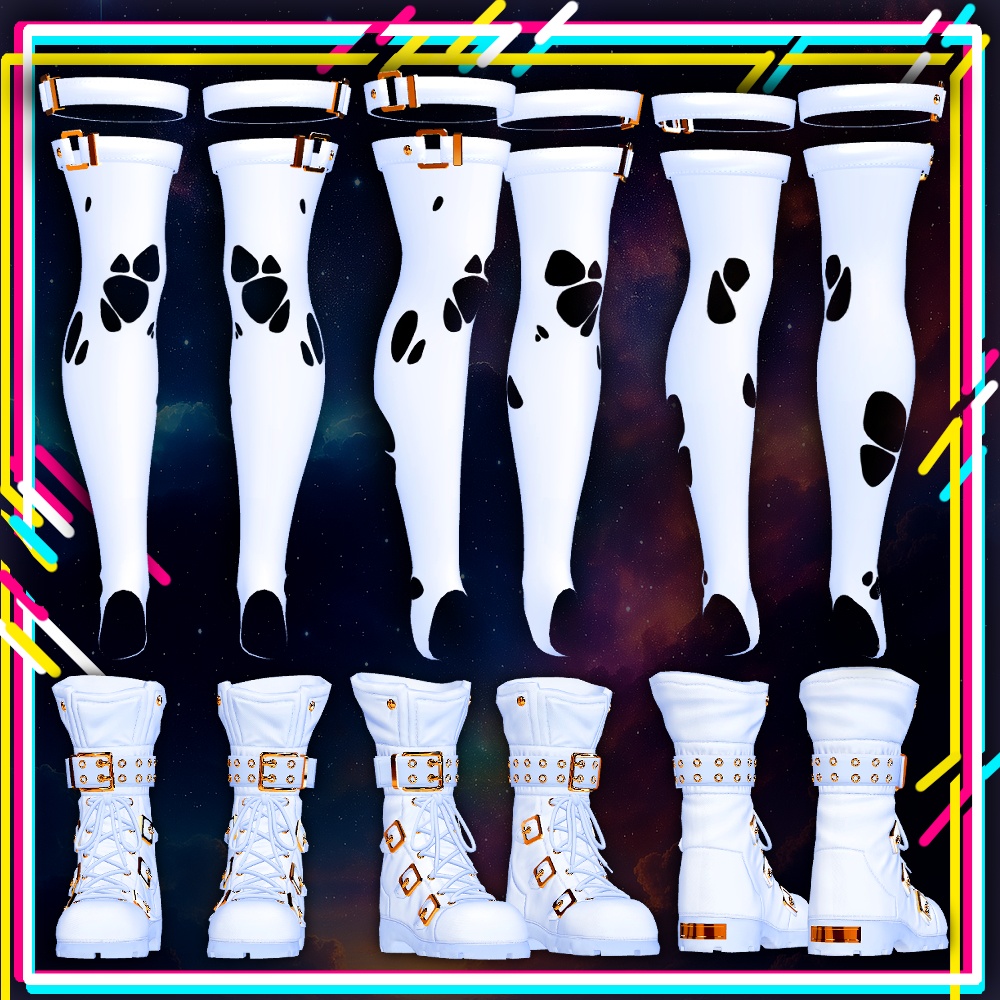 【複数アバター対応】もにゃもにゃブーツ