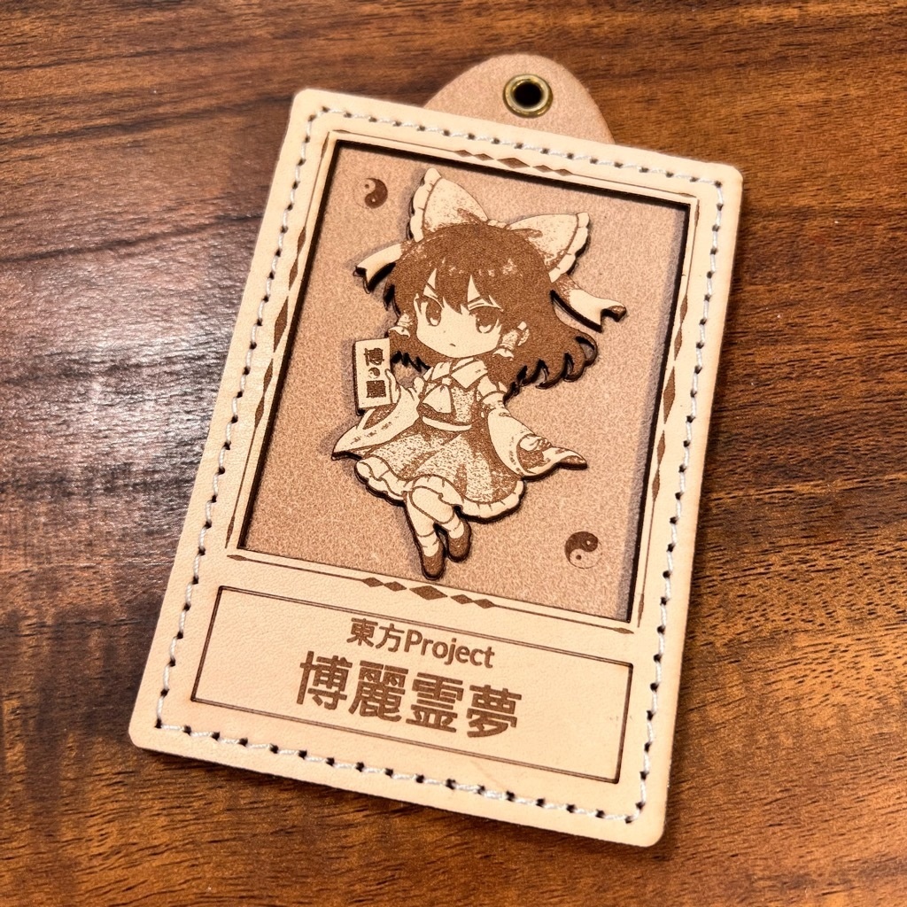 東方Project / 博麗霊夢の立体レザーカード