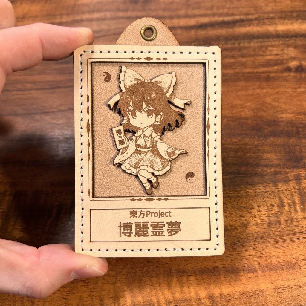 東方Project / 博麗霊夢の立体レザーカード