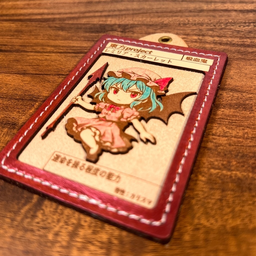 東方Project / レミリアのミニキャラ立体レザーカード