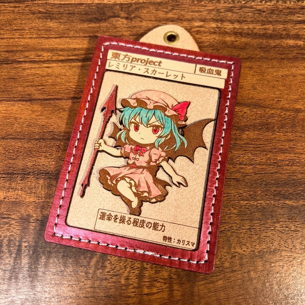東方Project / レミリアのミニキャラ立体レザーカード