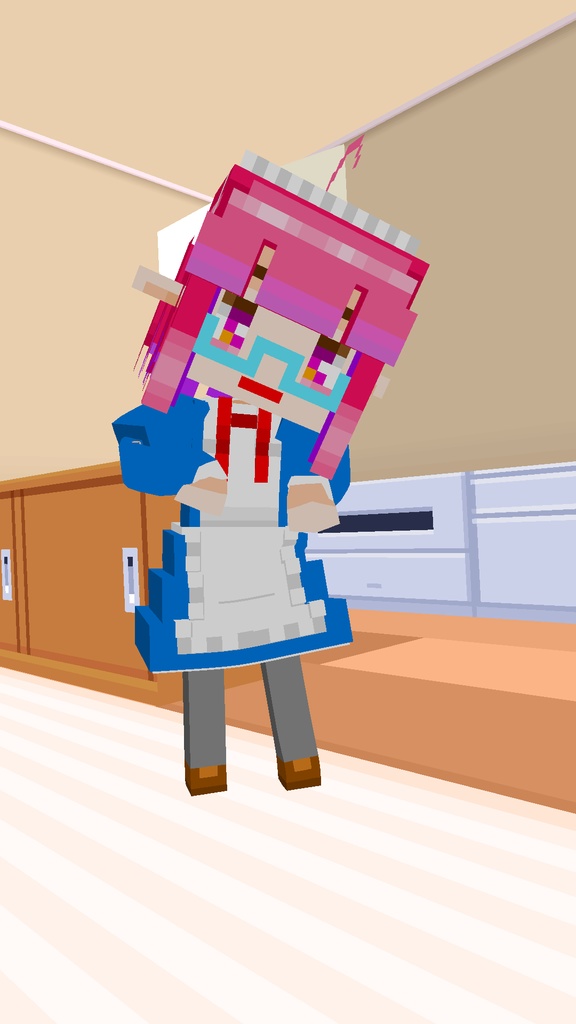 VRC用アバター「ドットさん」