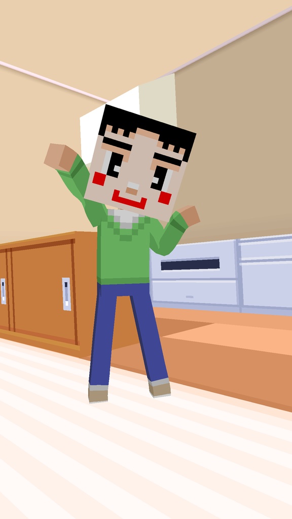 VRC用アバター「ドットさん」