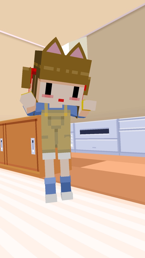 VRC用アバター「ドットさん」