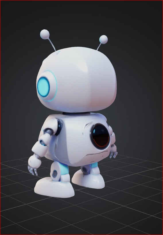 かわいい仲間の魅力的なボット 3DモデルVRCHAT - dealsshop - 3/3